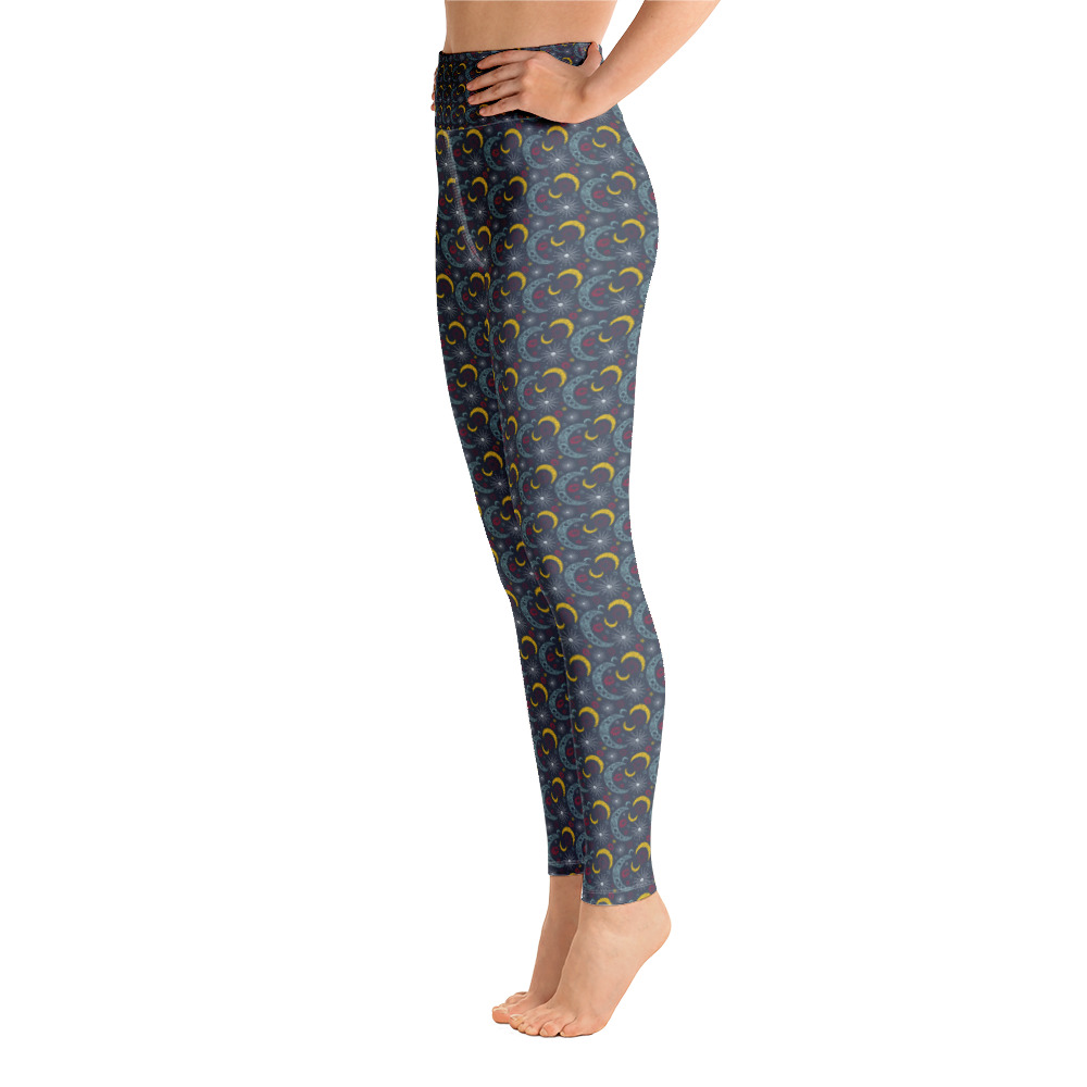 Luna Dark Small Pattern | Yoga Leggings – Victory Chick